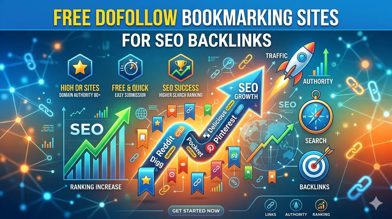 Free DoFollow Bookmarking Sites for SEO Backlinks