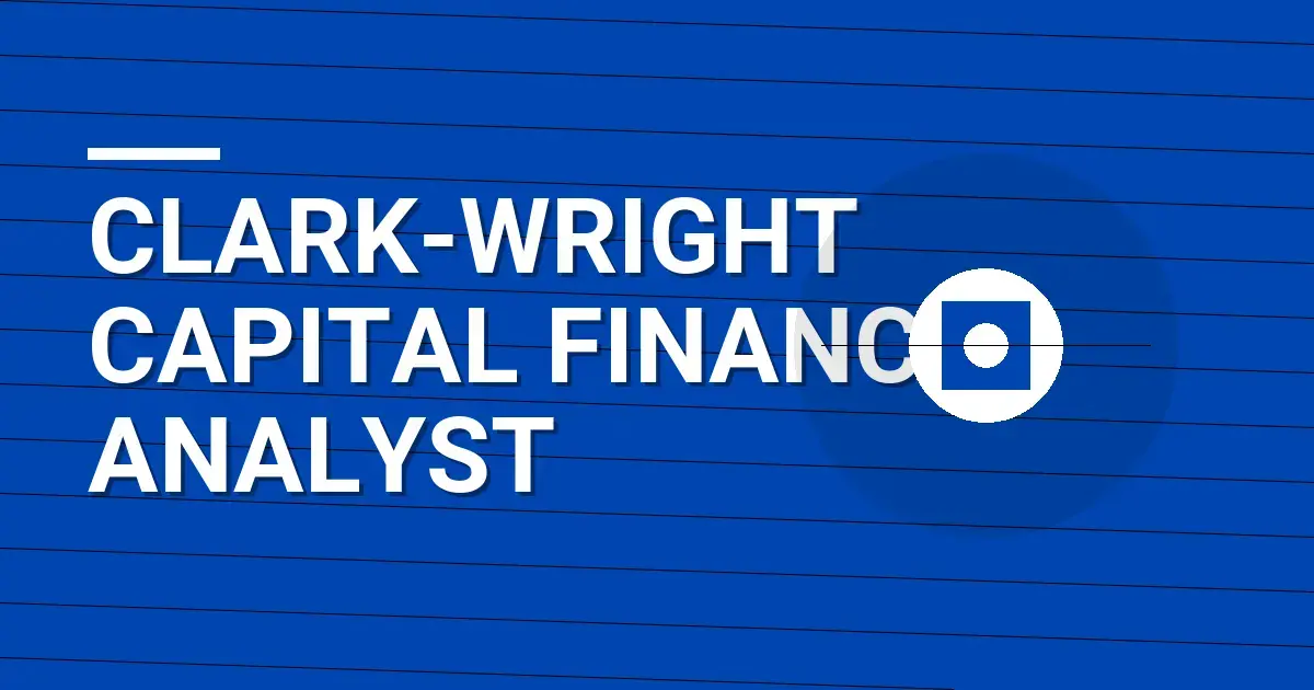 Clark-Wright Capital Finance Analyst