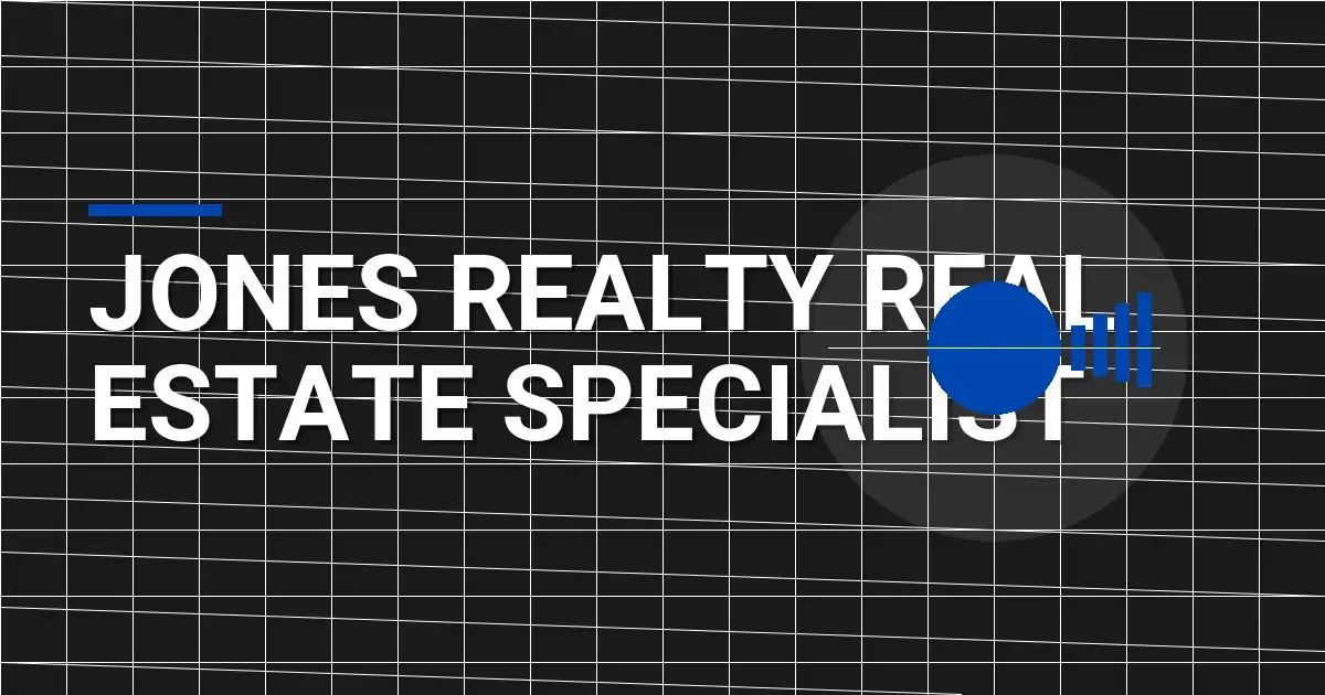 Jones Realty Real Estate Specialist
