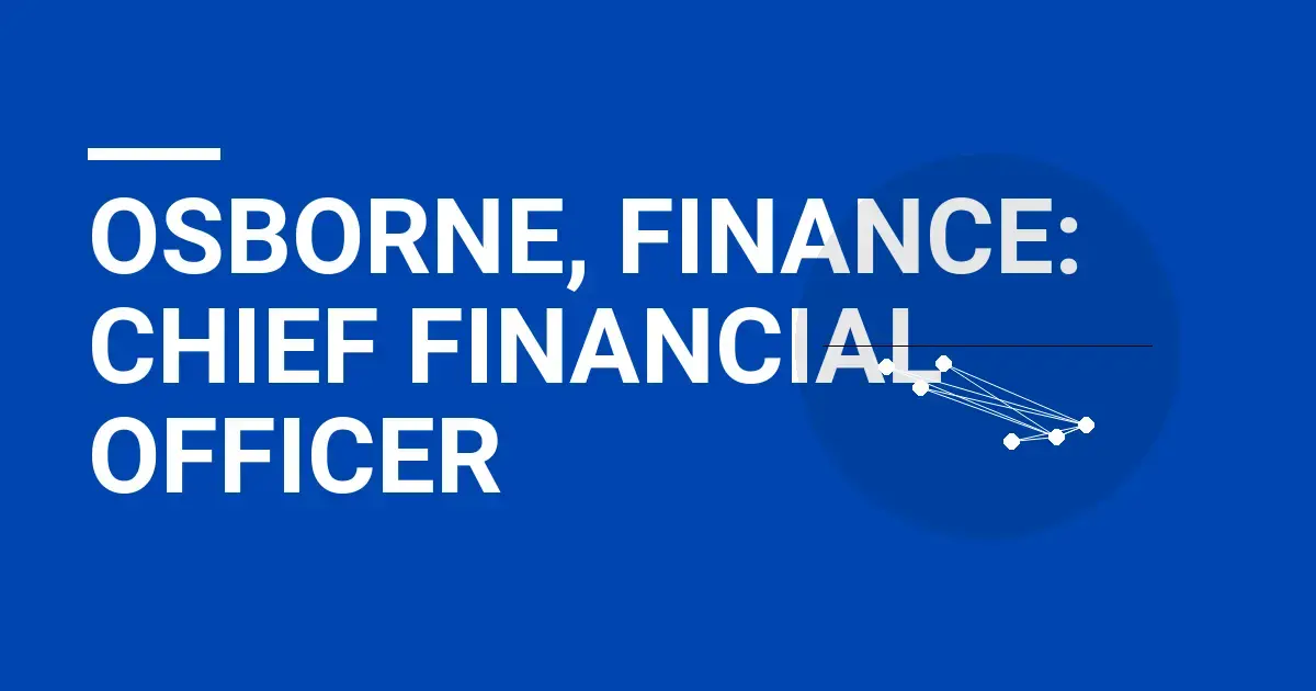 Osborne, Finance: Chief Financial Officer