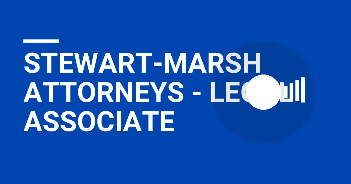 Stewart-Marsh Attorneys - Legal Associate
