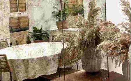 Antique Mirror Backsplash